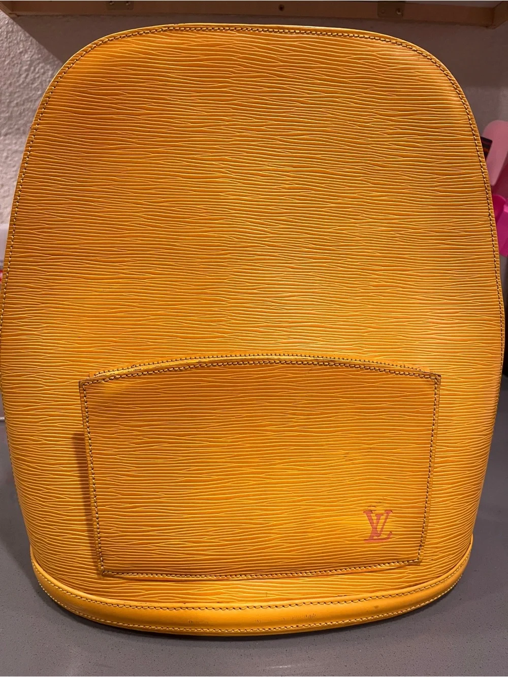 Louis Vuitton Yellow Gobelins Epi Leather Backpack